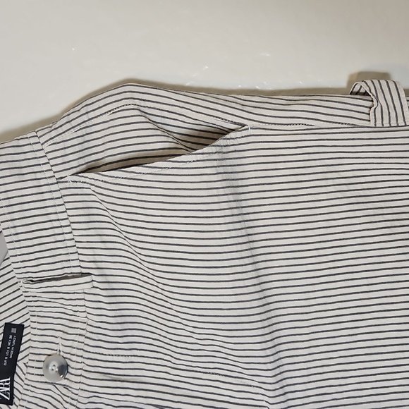 Zara Black and White Striped Chinos - Picture 3 of 4
